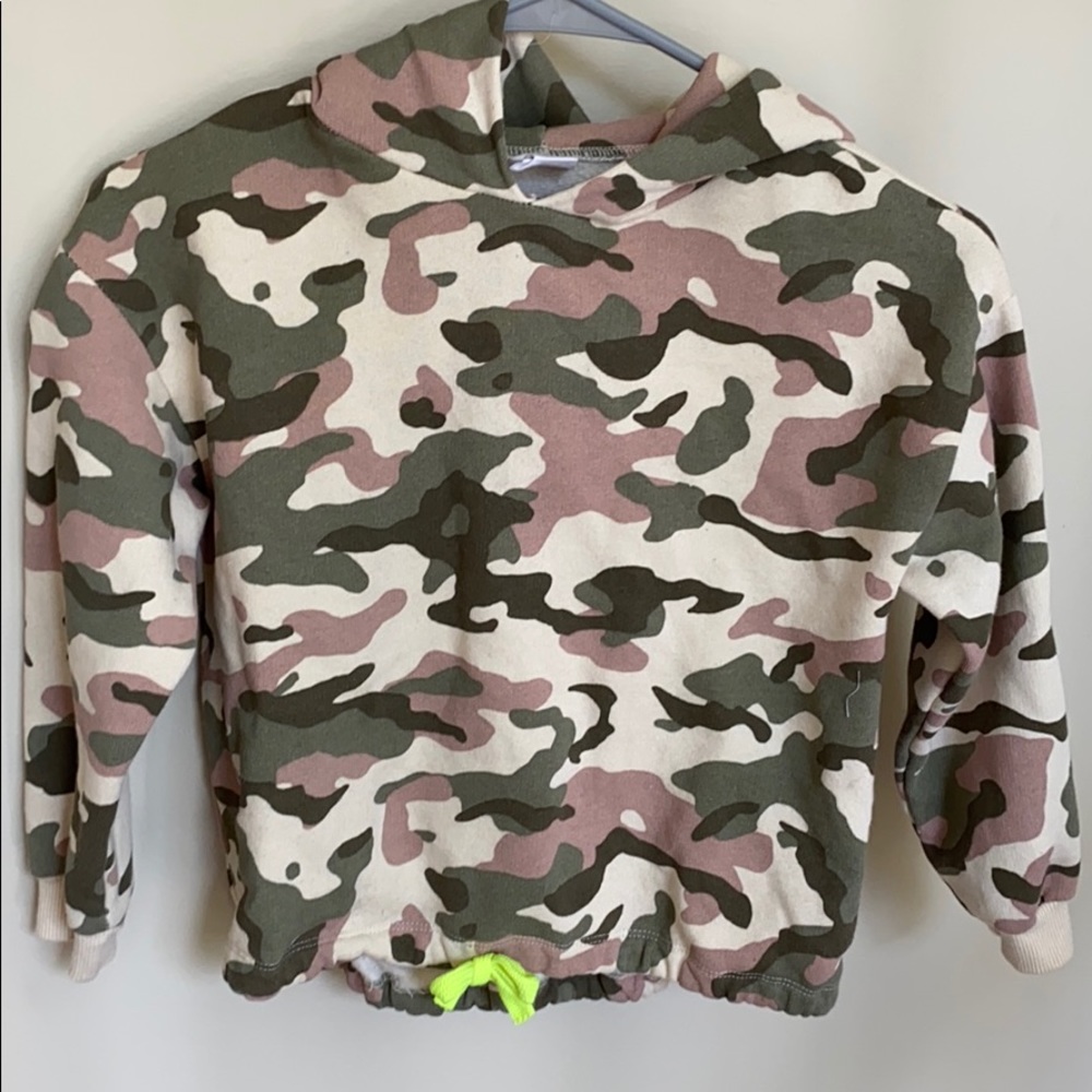 Zara kids camo sweatshirt